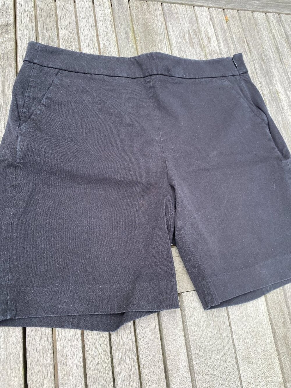 Black side zip shorts, J Crew, size 14
